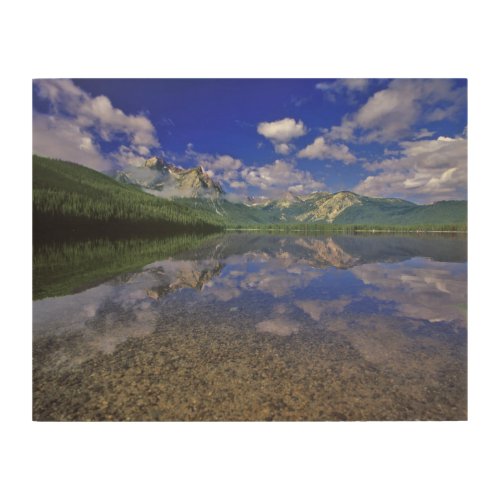 Stanley Lake in the Sawtooth Mountains of Idaho Wood Wall Decor