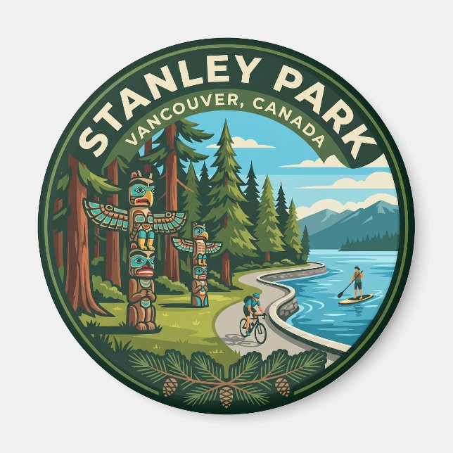Stanley Park Canada Magnet (Front)