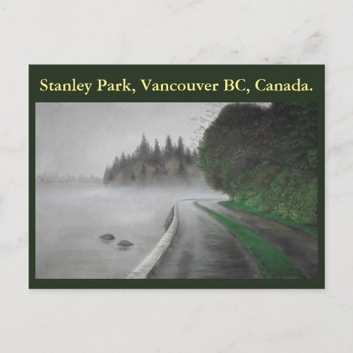 Stanley Park Vancouver BC Postcard