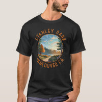 Stanley Park Vancouver Canada Retro Distressed Art