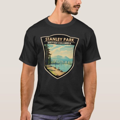 Stanley Park Vancouver Canada Travel Art Vintage T_Shirt