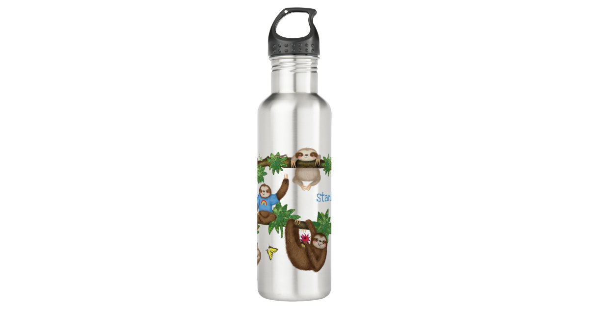 Stanley Sloth blue personalized water bottle