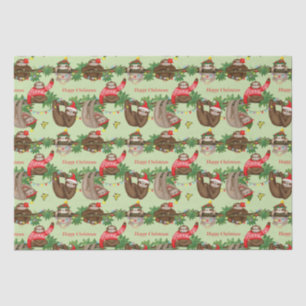 Stanley Sloth & friends Christmas tissue paper