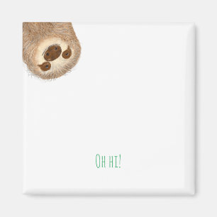 Stanley sloth personalized 'oh hi!' magnet