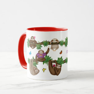 Stanley Sloth purple personalized mug