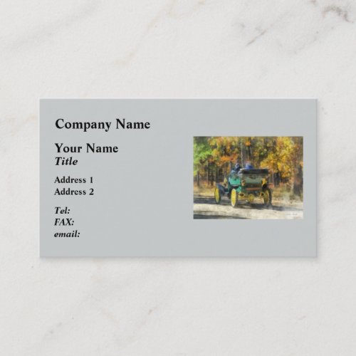 Stanley Steamer Automobile Business Card Templates