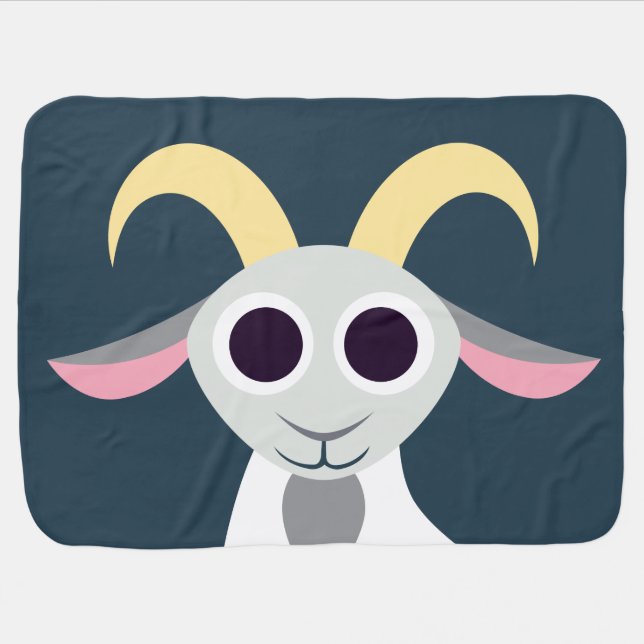 Stanley the Goat Baby Blanket (Horizontal)