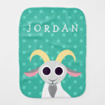 Stanley the Goat Baby Burp Cloth