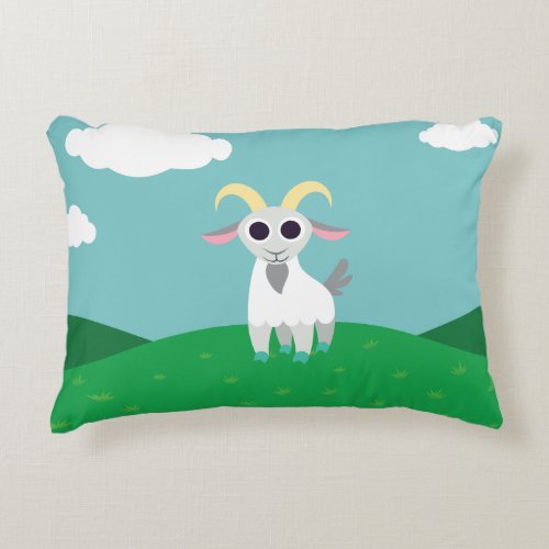 Stanley the Goat Decorative Pillow