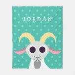 Stanley the Goat Fleece Blanket