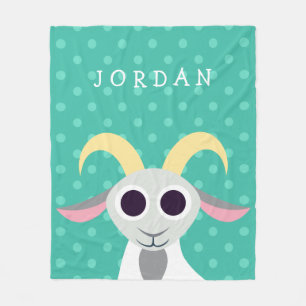 Stanley the Goat Fleece Blanket