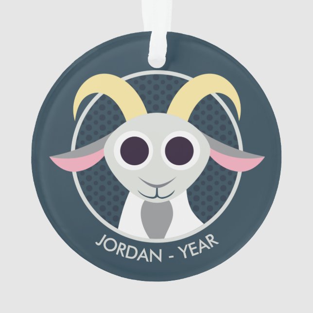 Stanley the Goat Ornament (Back)