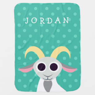 Stanley the Goat Receiving Blanket