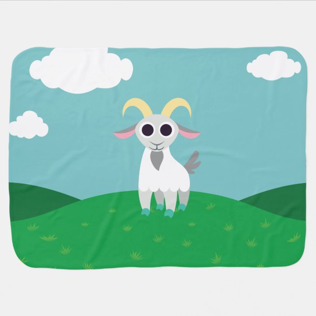 Stanley the Goat Stroller Blanket (Horizontal)