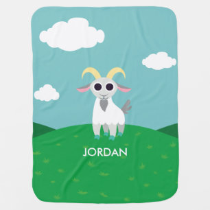 Stanley the Goat Stroller Blanket