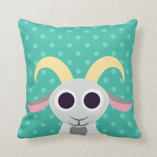 Stanley the Goat Throw Pillow