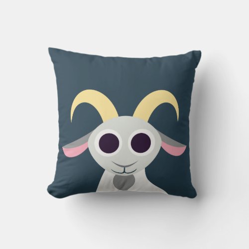Stanley the Goat Throw Pillow