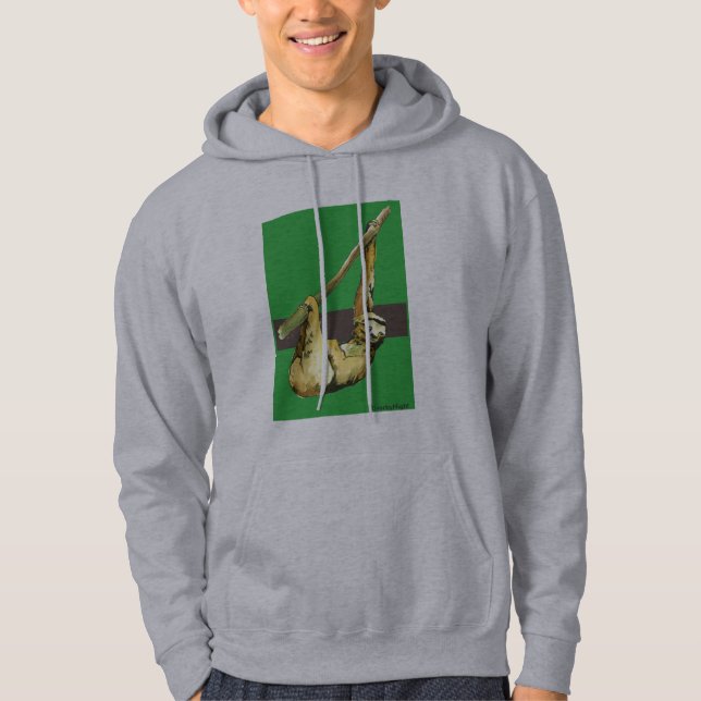 Stanley the Sloth -green Hoodie (Front)