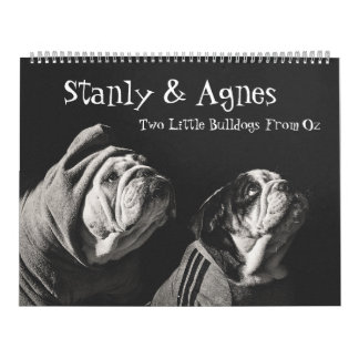 Stanly & Agnes - Two Little Bulldogs From Oz Calendar