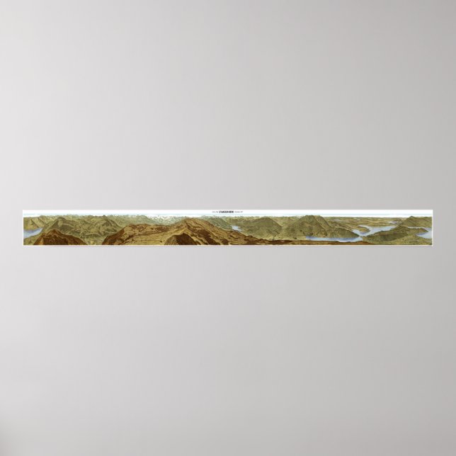 STANSERHORN Swiss Alps Panorama 360° Poster (Front)