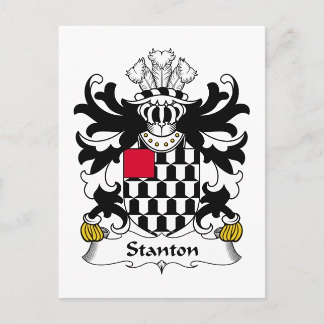 Stanton Family Crest Postcard (Front)