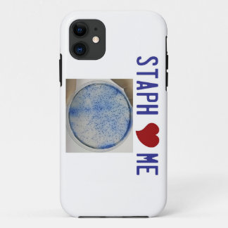 Staph Love Me in white iPhone 11 Case