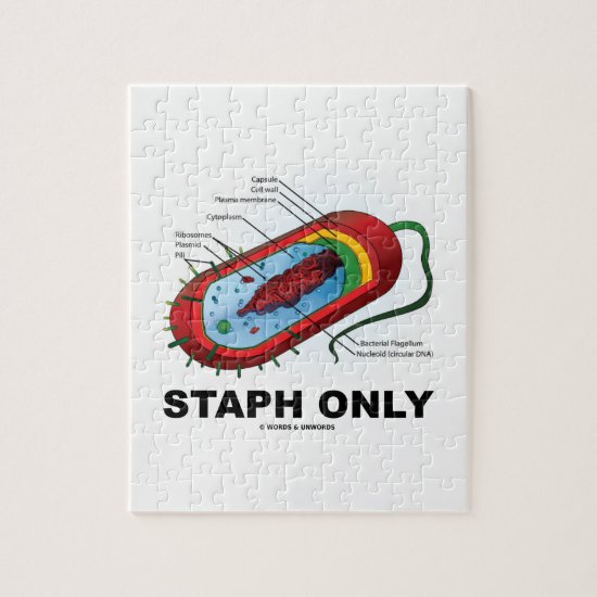 Staph Only (Bacterium Diagram Prokaryote Bacteria) Jigsaw Puzzle