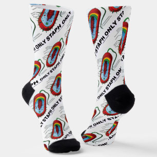 Staph Only Bacterium Diagram Prokaryote Bacteria Socks