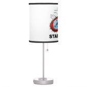 Staph Only Microbiology Prokaryote Geek Humor Table Lamp (Left)