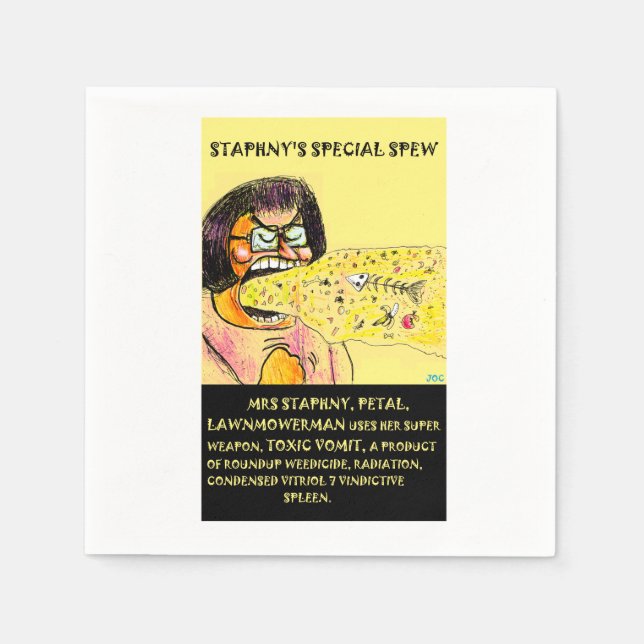 Staphny Spew table napkins (Front)