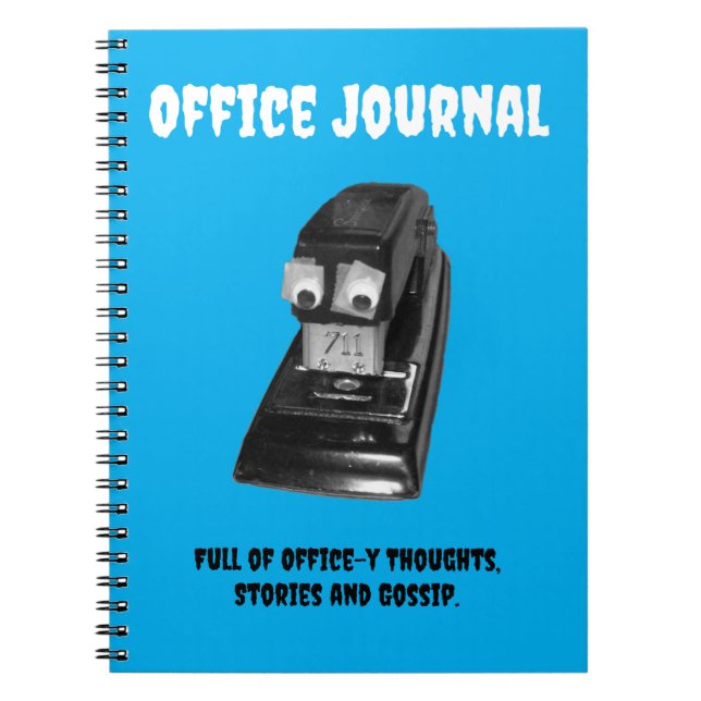 Stapler Guy Office Jpurnal Notebook (Front)