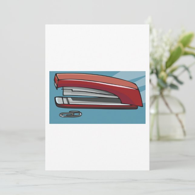 Stapler Invitation (Standing Front)