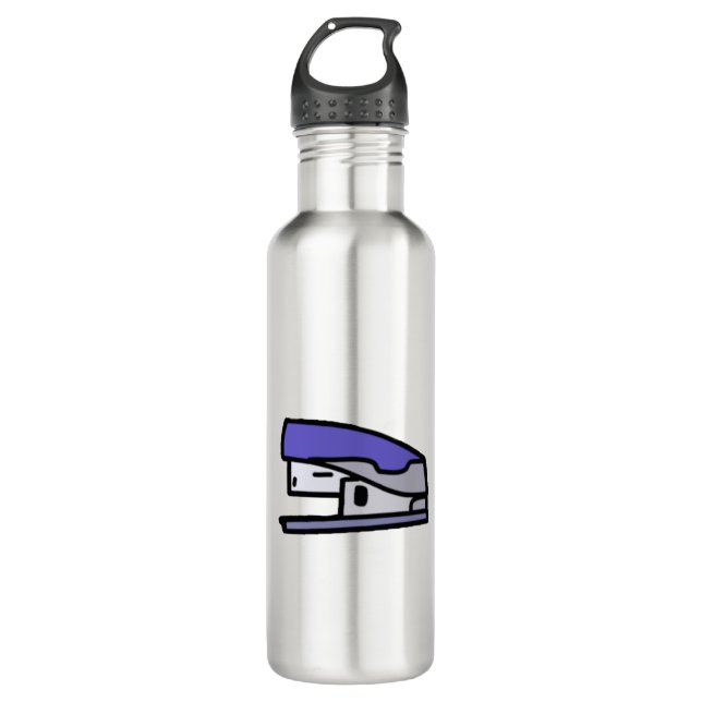 Stapler Stainless Steel Water Bottle (Front)