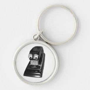 Stapler with Googly Eyes Keychain