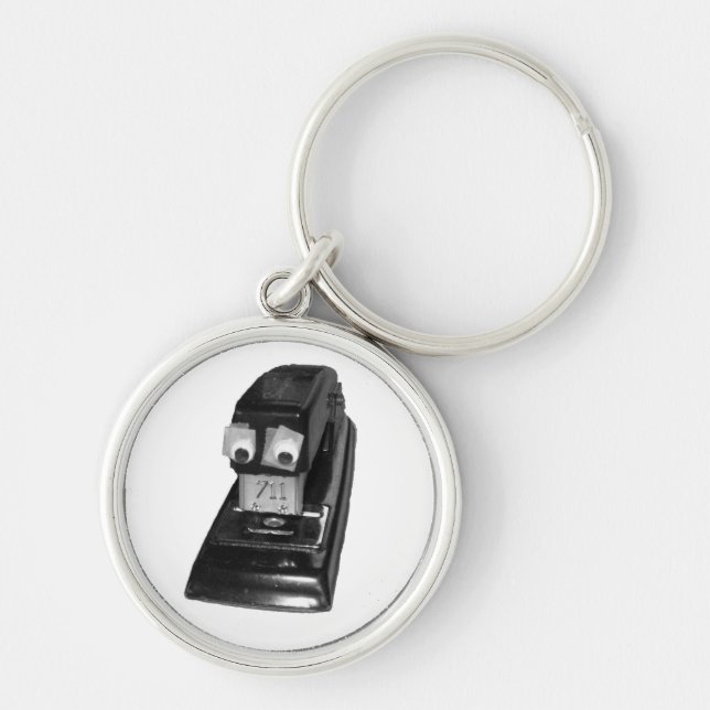Stapler with Googly Eyes Keychain (Front)