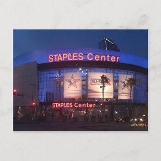staples center postcard