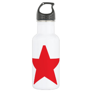 Star 2 Red Water Bottle