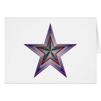 star abstract geometric art cards