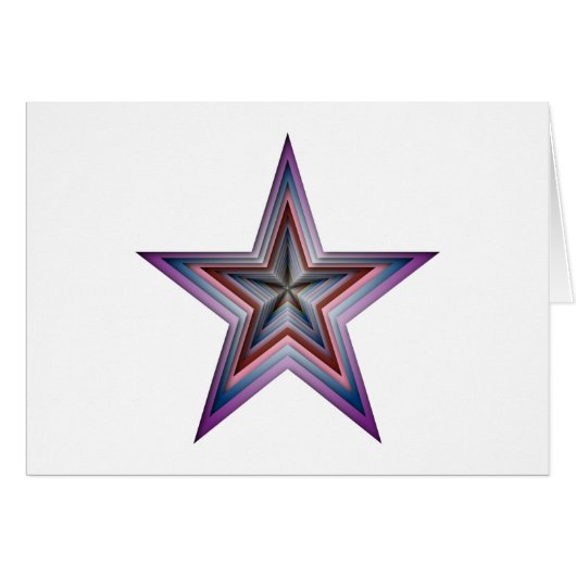 star abstract geometric art cards (Front Horizontal)