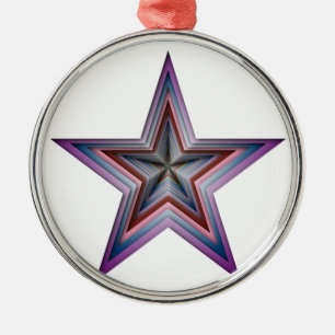 star abstract geometric art metal ornament