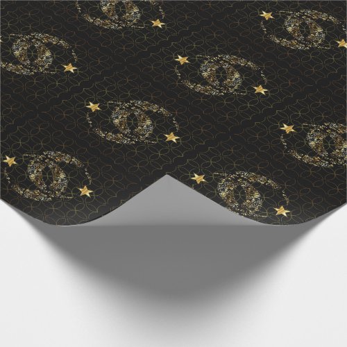 Star and Moon Wrapping Paper