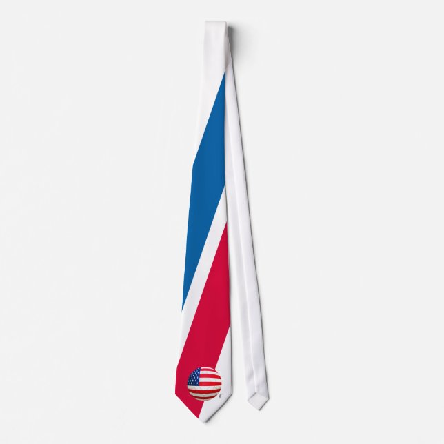 Star and Stripes - USA Soccer Neck Tie (Front)
