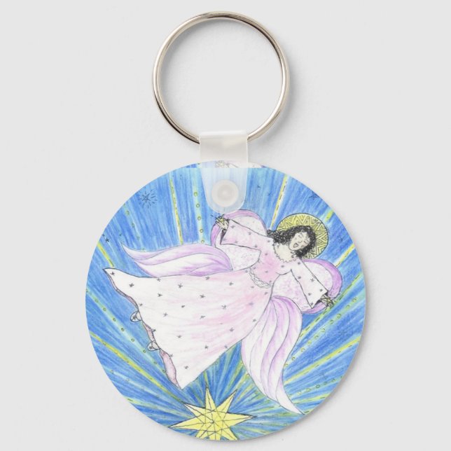 Star  Angel Keychain (Front)