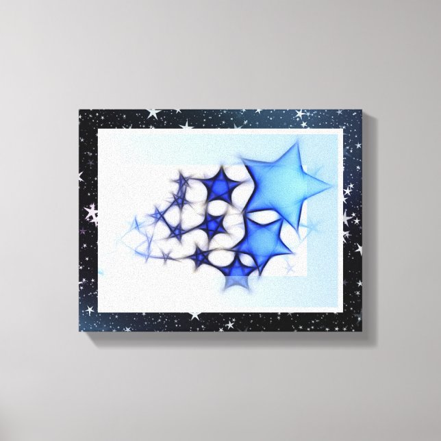 Star Art Wrapped Canvas Print (Front)