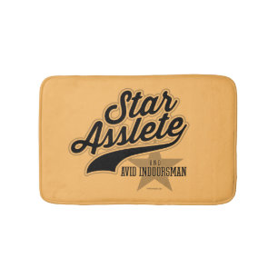Star Asslete (Avid Indoorsman) Bath Mat