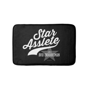 Star Asslete (Avid Indoorsman) Bath Mat