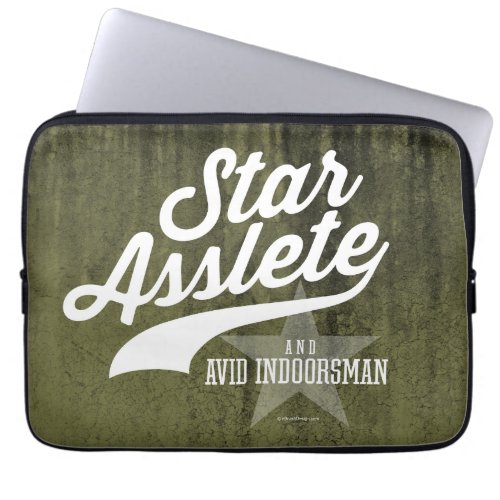 Star Asslete Avid Indoorsman Laptop Sleeve