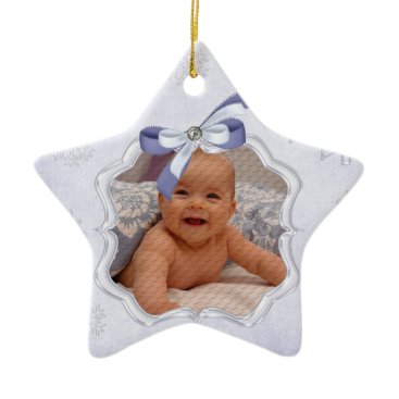 star baby first Christmas photo Ornaments