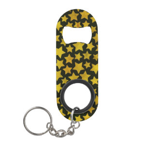 Star background keychain bottle opener