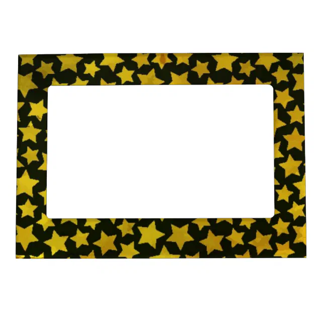 Star background magnetic photo frame | Zazzle